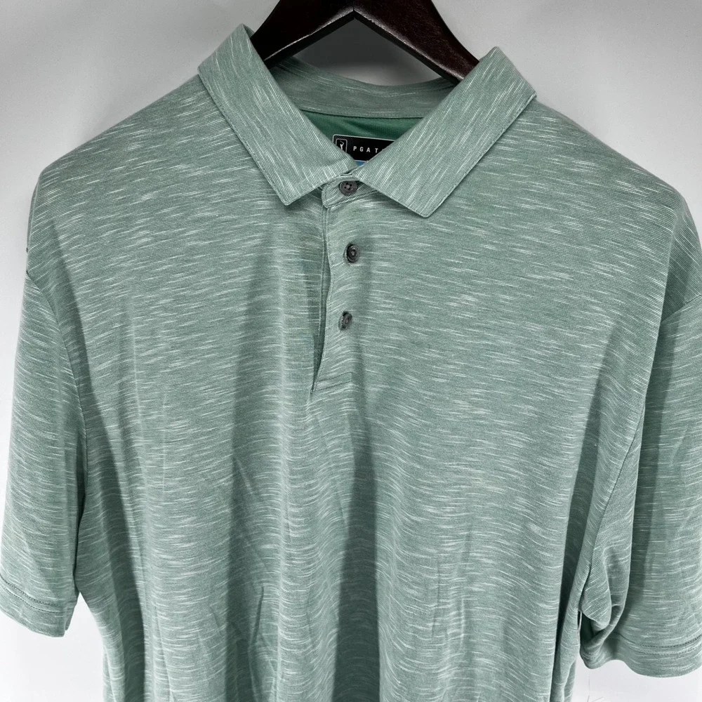 PGA Tour  golf polo shirt XL New with Tags, Defect:  little tear on right sleeve - Picture 2 of 6